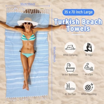 Oversized Quick Dry Turkish Beach Towels in Bulk Pack
