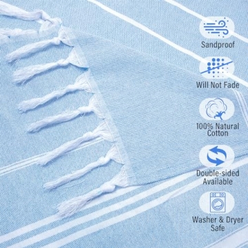 Oversized Quick Dry Turkish Beach Towels in Bulk Pack