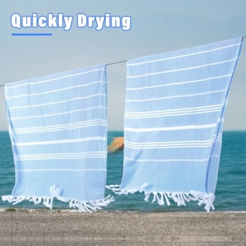 Oversized Quick Dry Turkish Beach Towels in Bulk Pack