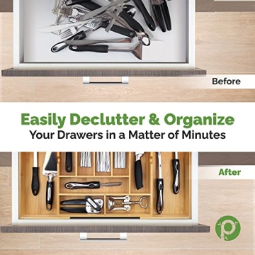 Expandable Bamboo Silverware Organizer for Every Drawer