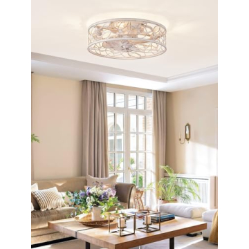 Stylish LEDIARY Caged Ceiling Fans with Lighting