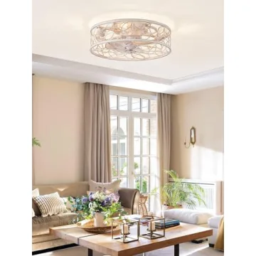 Stylish LEDIARY Caged Ceiling Fans with Lighting