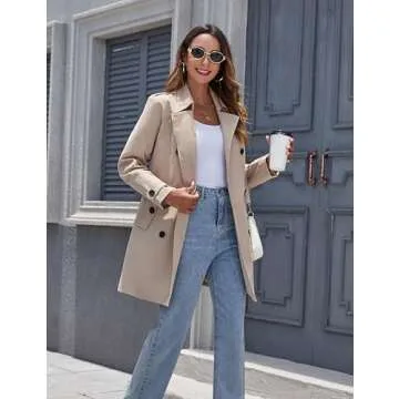 Wantdo Stylish Women's Waterproof Trench Coat for All Seasons