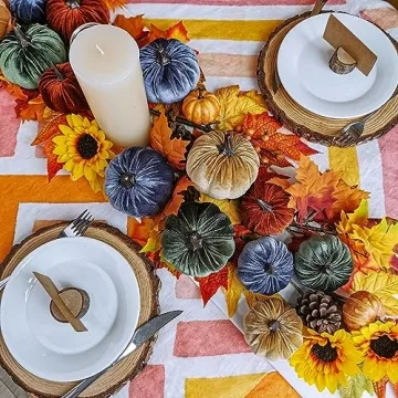 Handmade Velvet Pumpkins for Fall Decor and Gifts