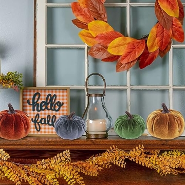 Handmade Velvet Pumpkins for Fall Decor and Gifts