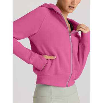 Trendy Queen Women's Cozy Zip Up Hoodies for Fall Fashion