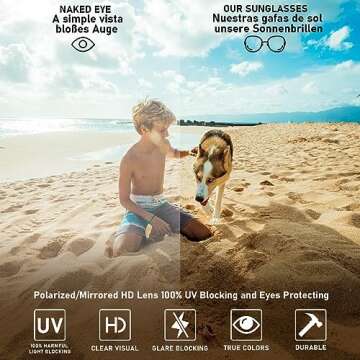 QQDDOSS Vintage Style Square Mens Womens Sunglasses Classic Trendy Polarized Sunglasses for Women with UV400 Protection