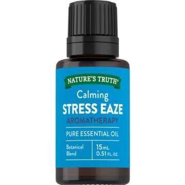 Stress Relief Essential Oil | 15 mL / .51 Fluid Ounce | Stress Eaze Calming Aromatherapy | by Nature...