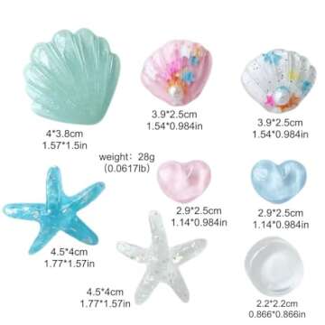 FAFAPIDAI Cartoon Shell Shoe Charms for Sandals and Clogs Accessories