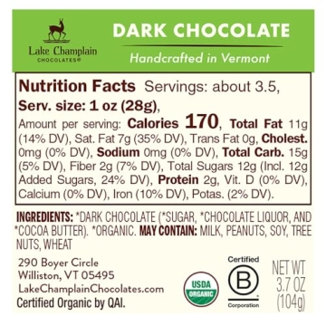 Organic Dark Chocolate Bunny Perfect for Easter Gifts