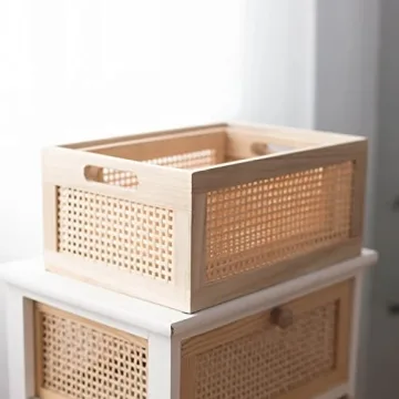 Elegant Wooden Storage Baskets – Perfect for Any Room!