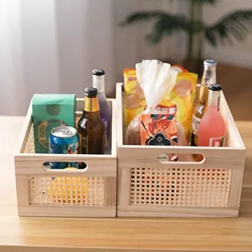 Elegant Wooden Storage Baskets – Perfect for Any Room!