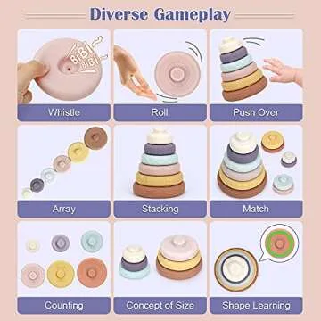 Mini Tudou Stacking Toy: Fun & Safe Play for Babies