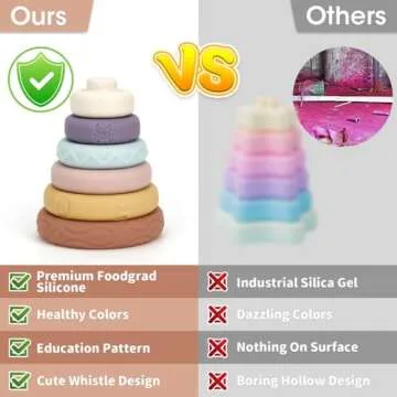 Mini Tudou Stacking Toy: Fun & Safe Play for Babies