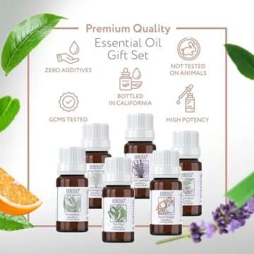 HBNO Essential Oils Set - Aromatherapy Essential Oil Gift Set