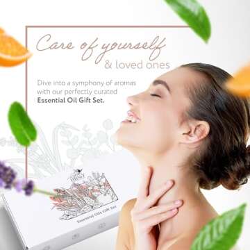 HBNO Essential Oils Set - Aromatherapy Essential Oil Gift Set