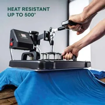 3 Pack PTFE Sheet/Teflon Sheets Multiple Sizes. Non Stick Transparent Reusable Sheets, Extra-Thick and Heat Resistant. Great as Applique Pressing Sheet, Heat Press Transfer, Ironing, Arts and Crafts