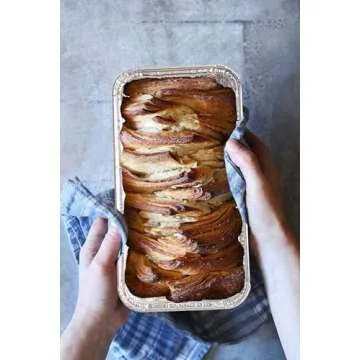 PARTY BARGAINS 2 Lb Aluminum Loaf Pan - 20 Pack, 8.5" x 4.5" x 2.5" Heavy Duty Disposable Bread Pans for Perfect for Baking, Lasagna, Meatloaf & Food Serving (Max 240°C)