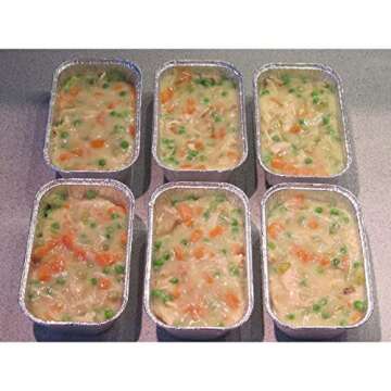 PARTY BARGAINS 2 Lb Aluminum Loaf Pan - 20 Pack, 8.5" x 4.5" x 2.5" Heavy Duty Disposable Bread Pans for Perfect for Baking, Lasagna, Meatloaf & Food Serving (Max 240°C)