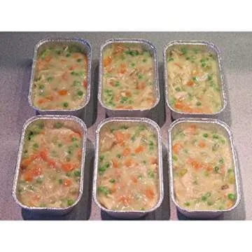 PARTY BARGAINS 2 Lb Aluminum Loaf Pan - 20 Pack, 8.5" x 4.5" x 2.5" Heavy Duty Disposable Bread Pans for Perfect for Baking, Lasagna, Meatloaf & Food Serving (Max 240°C)