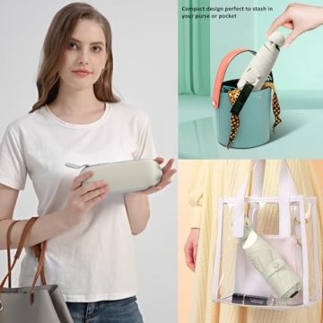 BAODINI Mini Travel Umbrella with UV Protection for Women