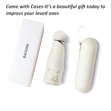 BAODINI Mini Travel Umbrella with UV Protection for Women