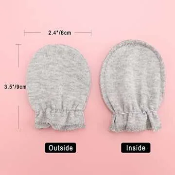 BQUBO Newborn Infant Toddler Mittens - Cute & Comfortable