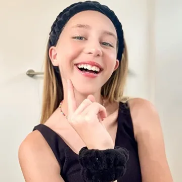 FROG SAC Puffy Spa Headband & Wristbands for Soft Skincare