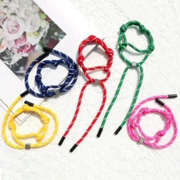Eartif Adjustable Rope Initial Bracelets for All Ages