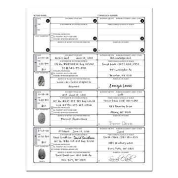 BookFactory Official Notary Journal/Log Book 96 Pages 8.5" X 11" 46 of 50 State Journal of Notarial Acts, Wire-O, (LOG-096-7CW-PP-(Notary))