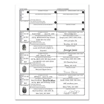 BookFactory Official Notary Journal/Log Book 96 Pages 8.5" X 11" 46 of 50 State Journal of Notarial Acts, Wire-O, (LOG-096-7CW-PP-(Notary))