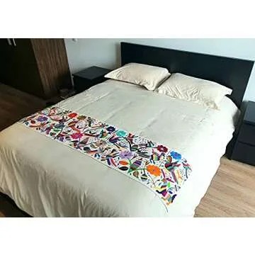 Beautiful Otomi Handmade Table Runner - Add Color & Style