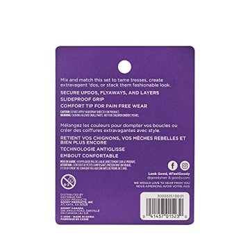 Goody SlideProof Bobby Pin Box - Magnetic Top - 75 Ct