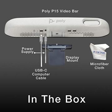 Poly Studio P15 Video Sound Bar Bundle for Teams & Zoom