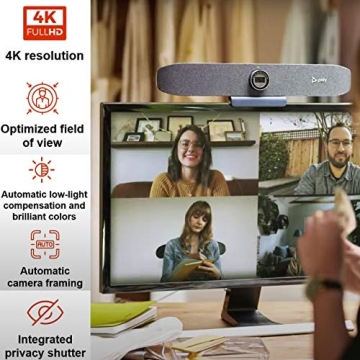 Poly Studio P15 Video Sound Bar Bundle for Teams & Zoom