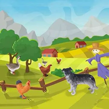 15 Piece Mini Farm Animal Toy Set for Kids and Parties