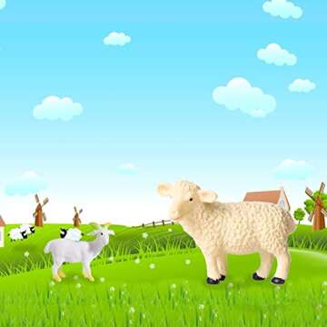 15 Piece Mini Farm Animal Toy Set for Kids and Parties