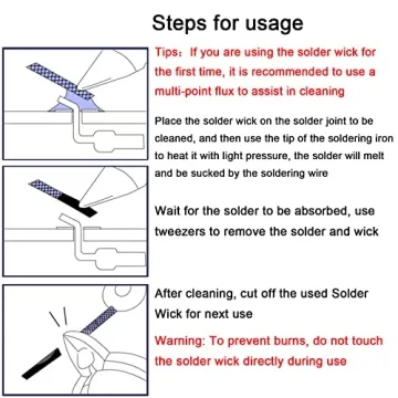 Lesnow 10ft Solder Wick Braid for Easy Desoldering