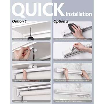 LazBlinds Cordless Blackout Roller Shades for Windows