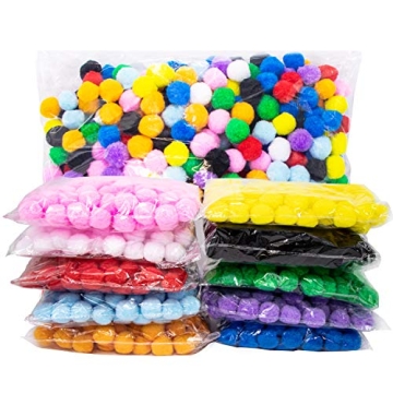 Vibrant 1000 Piece Pom Pom Set for All Crafting Needs