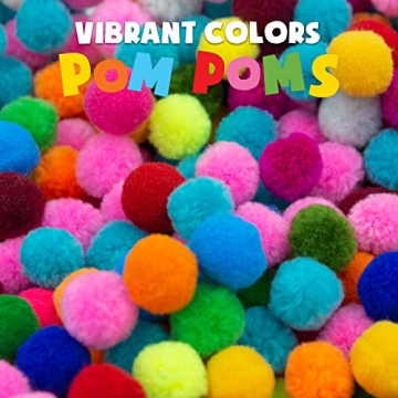 Vibrant 1000 Piece Pom Pom Set for All Crafting Needs