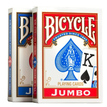 Bicycle Jumbo Index Playing Cards - 2 Pack for Easy Reading