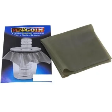 MOMOMAGE Coin Through Rubber Trick - Magic Gimmick Prop