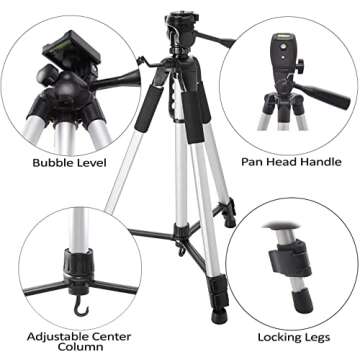 UltraPro 72" Tripod for Smartphones & Cameras - Lightweight Aluminum