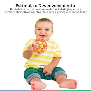 Bright Starts Oball Easy-Grasp Rattle for Infants