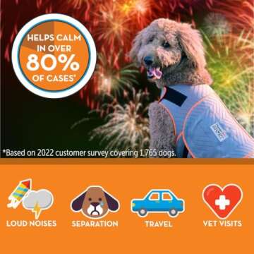ThunderShirt for Dogs, Large, Platinum Sport - Dog Anxiety Relief Calming Vest