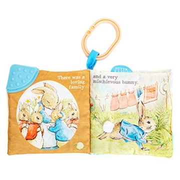 Engaging Peter Rabbit Soft Book with Teether and Crinkle
