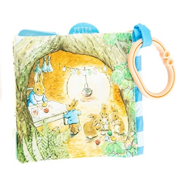 Engaging Peter Rabbit Soft Book with Teether and Crinkle