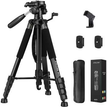 JOILCAN 74" Heavy Duty Tripod for Camera & Phones