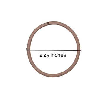 Heliums Large Hair Ties Gray 30 Pack for Thick Hair